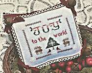 Click/tap for more details of Joy To The World (cross stitch) by The Nebby Needle