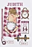 Click for more details of Judith Birth Announcement (cross stitch) by Permin of Copenhagen