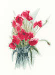 Click for more details of Jug of Poppies (cross stitch) by John Clayton
