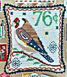 Click for more details of July - European Goldfinch (cross stitch) by Lindy Stitches
