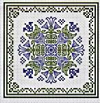 Click for more details of July Hearts Square (cross stitch) by Happiness is Heart Made