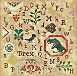 Click/tap for more details of Jurassic Quaker (cross stitch) by Meridian Designs