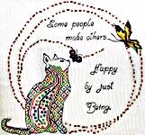 Click/tap for more details of Just Be (cross stitch) by MarNic Designs