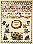 Click for more details of Karoline Marca 1819 Sampler (cross stitch) by Permin of Copenhagen