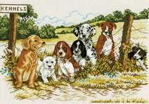Click for more details of Kennels (cross stitch) by Eva Rosenstand