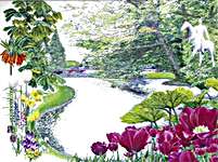 Click/tap for more details of Keukenhof (cross stitch) by Thea Gouverneur