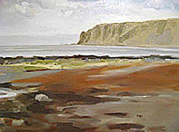 Click for more details of Kildonan Head  Arran (oil on canvas) by Yvonne Healy