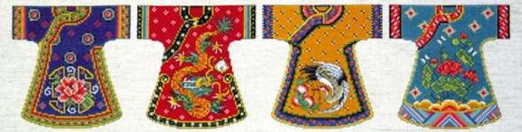 Click for more details of Kimono Row (cross stitch) by Design Works