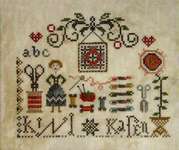 Click/tap for more details of Kind Karen (cross stitch) by Jeannette Douglas