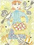 Click/tap for more details of L'Automne (cross stitch) by Birds of a Feather