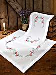 Click/tap for more details of La Belle Epoch Table Covers (embroidery) by Permin of Copenhagen