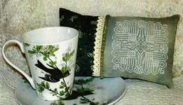 Click/tap for more details of Lace Wing (cross stitch) by Ink Circles