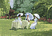 Click for more details of Ladies Who Lunch (cross stitch) by John Clayton
