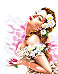 Click for more details of Lady of the Camellias (cross stitch) by Lanarte