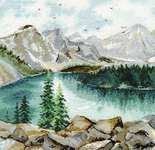 Click for more details of Lake Moraine (cross stitch) by Oven Company