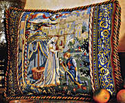 Click for more details of Lancelot and Guinevere (tapestry) by Glorafilia
