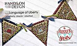 Click/tap for more details of Language Of Liberty (cross stitch) by Hands On Design