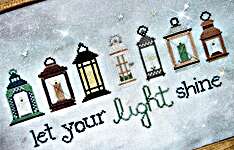 Click/tap for more details of Lantern Lights (cross stitch) by Sweet Wing Studio