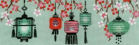 Click/tap for more details of Lanterns (cross stitch) by Riolis