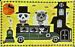 Click/tap for more details of Last Ride (cross stitch) by Pickle Barrel Designs