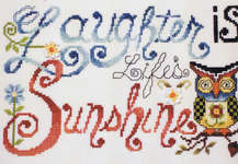 Click/tap for more details of Laughter is Sunshine  (cross stitch) by Stoney Creek