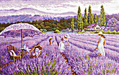 Click for more details of Lavender Field (cross stitch) by Luca - S