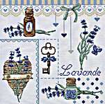 Click/tap for more details of Lavender's Sprig (cross stitch) by Les Petites Croix de Lucie