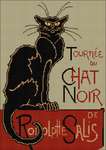 Click/tap for more details of Le Chat Noir (cross stitch) by DoodleCraft Design