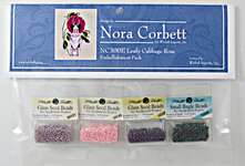 Click for more details of Leafy Cabbage Rose Embellishment Pack (beads and treasures) by Nora Corbett