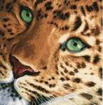 Click for more details of Leopard (cross stitch) by Lanarte