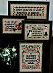 Click/tap for more details of Let Me Not Forget (cross stitch) by Lindy Stitches