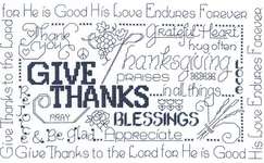 Click for more details of Let's be Thankful (cross stitch) by Imaginating