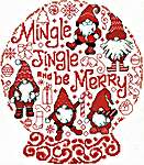 Click/tap for more details of Let's Mingle & Jingle (cross stitch) by Imaginating
