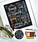 Click for more details of Let's Talk Stitching (cross stitch) by Hands On Design