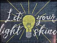 Click/tap for more details of Let Your Light Shine (cross stitch) by Heartstring Samplery