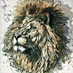 Click for more details of Lex the Lion (cross stitch) by Bree Merryn