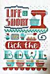 Click for more details of Lick The Bowl (cross stitch) by Hands On Design