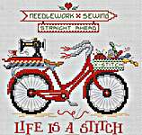 Click for more details of Life Is A Stitch (cross stitch) by Sue Hillis Designs