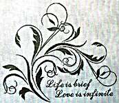 Click/tap for more details of Life is Brief (cross stitch) by Keslyn's