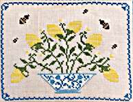 Click/tap for more details of Life's Lemons (cross stitch) by The Proper Stitcher