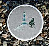 Click/tap for more details of Lighthouse Island (cross stitch) by Cotton Pixels