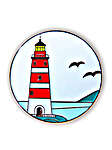 Click/tap for more details of Lighthouse Needle Minder (needle minders) by Letistitch