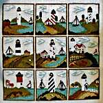 Click/tap for more details of Lighthouse Sampler (cross stitch) by By The Bay Needleart