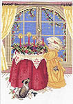 Click for more details of Lighting Christmas Candles (cross stitch) by Eva Rosenstand