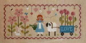 Click for more details of Lili au Jardin (Lili in the Garden) (cross stitch) by Jardin Prive