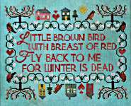 Click for more details of Little Brown Bird (cross stitch) by Lindy Stitches