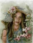 Click for more details of Little Girl with Hat (cross stitch) by Lanarte