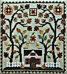Click for more details of Little House In The Autumn Woods (cross stitch) by Waxing Moon Designs