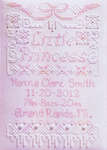 Click for more details of Little Princess Birth Sampler (cross stitch) by Stoney Creek
