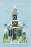 Click for more details of Little Snowy Blue Church (cross stitch) by Nora Corbett